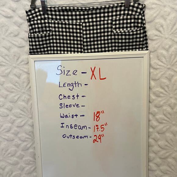 Time and tru black and white checkered pants size XL preowned excellent - Picture 6 of 6